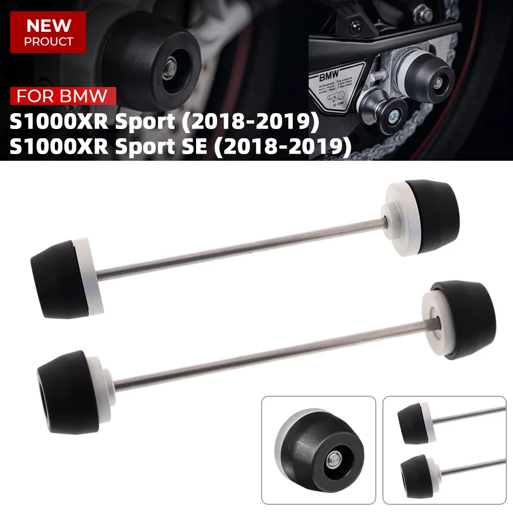 

S1000XR Sport 2015-2023&R1200RS 2018-2019 Anti-Collision Slider Accessories For Bmw Motorcycle Front Rear Axle Fork Crash Slider