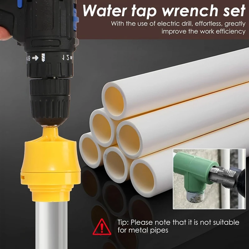 Инструмент для изготовления ниток PORK-PVC для электрической дрели, сантехнический инструмент для нарезания резьбы для труб, сантехнический набор для нарезания резьбы из ПВХ