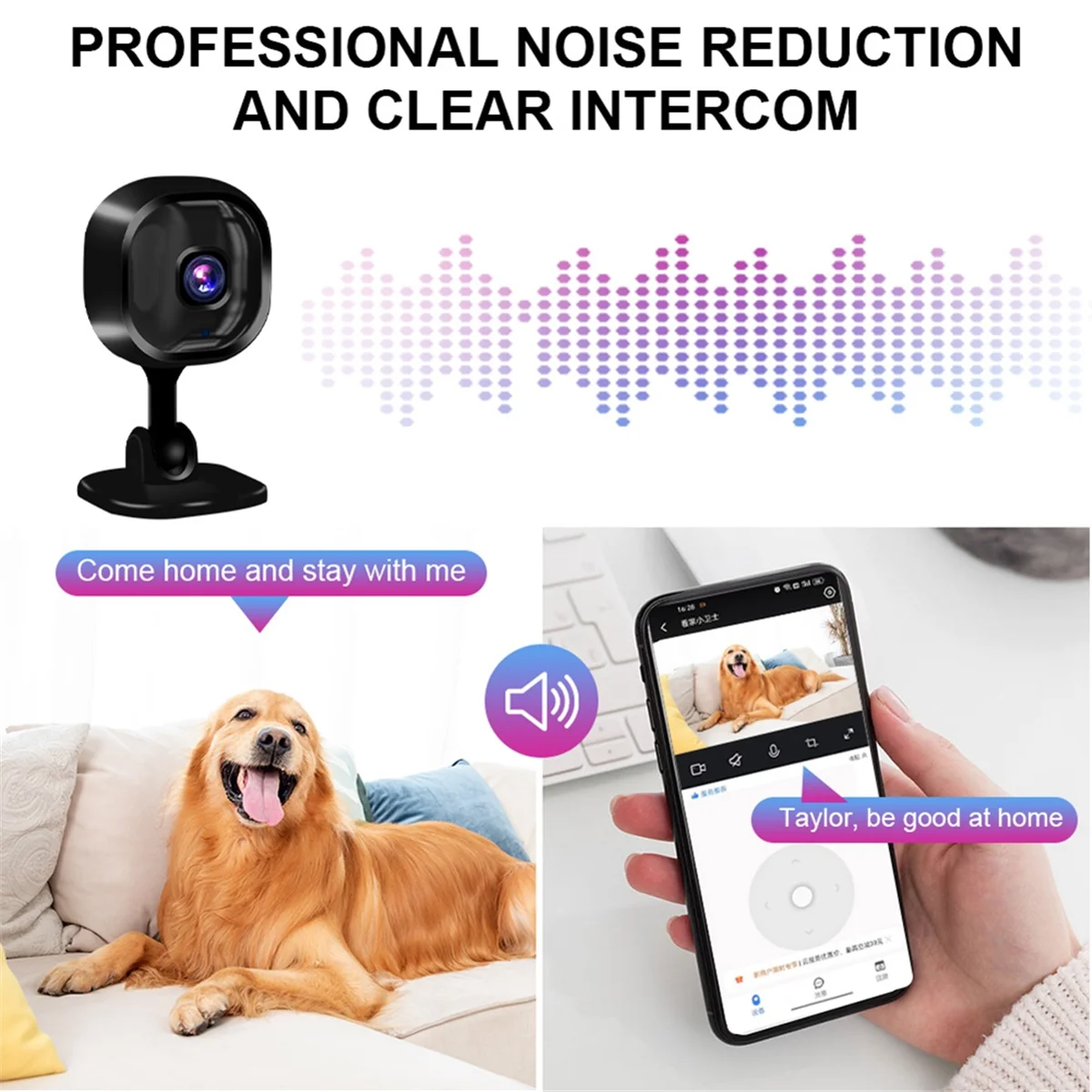 

A3 WiFi Surveillance Camera 2-Way Audio Auto Tracking Night Vision 1080P Wireless IP Camera Baby Monitor Security