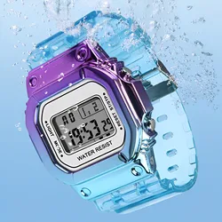 Men's Women Watches Multicolor Digital Sport Watch Lover's Gift Clock LED Luminous Wristwatch Boy Girls Alarm Clock Dropshipping