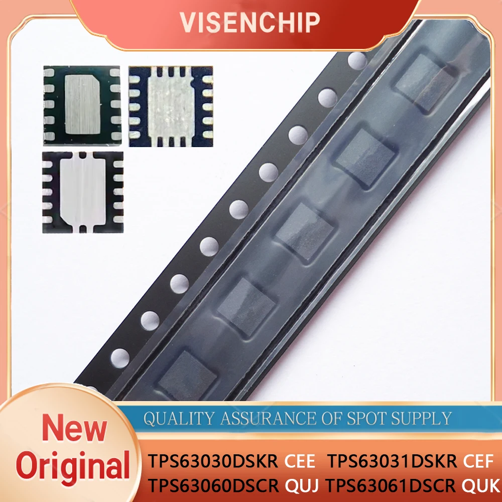 5pieces New TPS63030DSKR TPS63030 CEE TPS63031DSKR TPS63031 CEF TPS63060DSCR TPS63060 QUJ TPS63061DSCR TPS63061 QUK QFN-10
