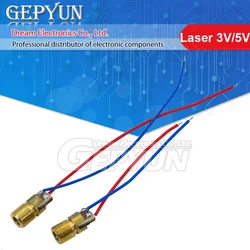 Mini Laser Pointer Diode 3V/5V Adjustable  RED Dot Laser Diod Circuit 5mW 650nm Module Pointer Sight Copper Head