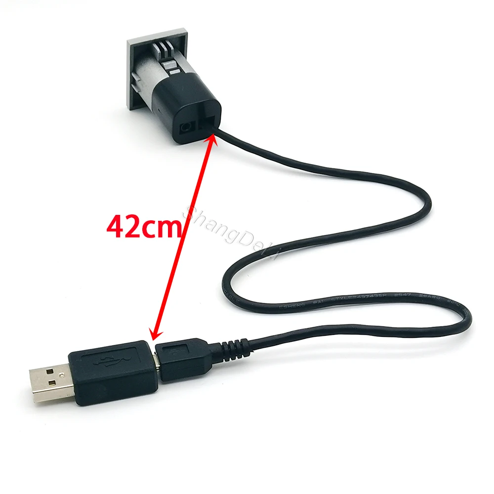 1 قطعة صالح لفورد فوكس II MK2 2009 2010 2011 سيارة الفضة USB المدخلات محول الصوت راديو U-القرص فلاش المقبس واجهة كابل