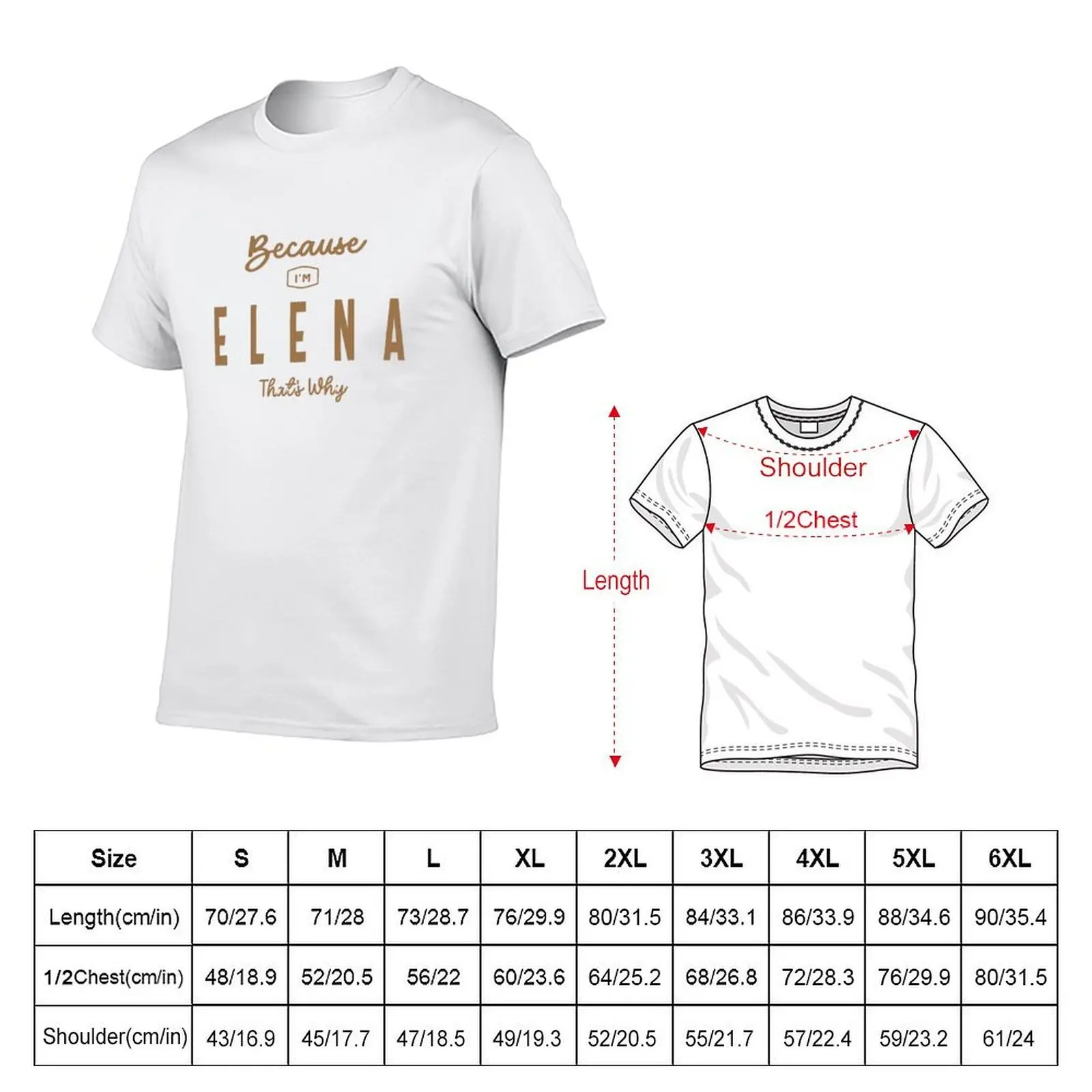 Elena Name Personalized Birthday Name Elena T-Shirt t shirt man plain anime t shirts oversize T-Shirt