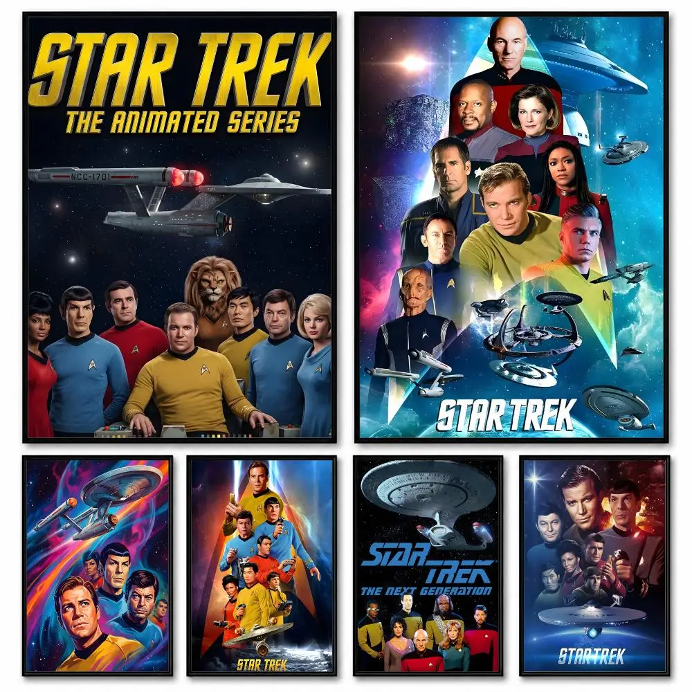 Retro S-Star-T-Trek Poster Room Decor Home Wall Art Printing Waterproof Garage BedRoom Posters Gift