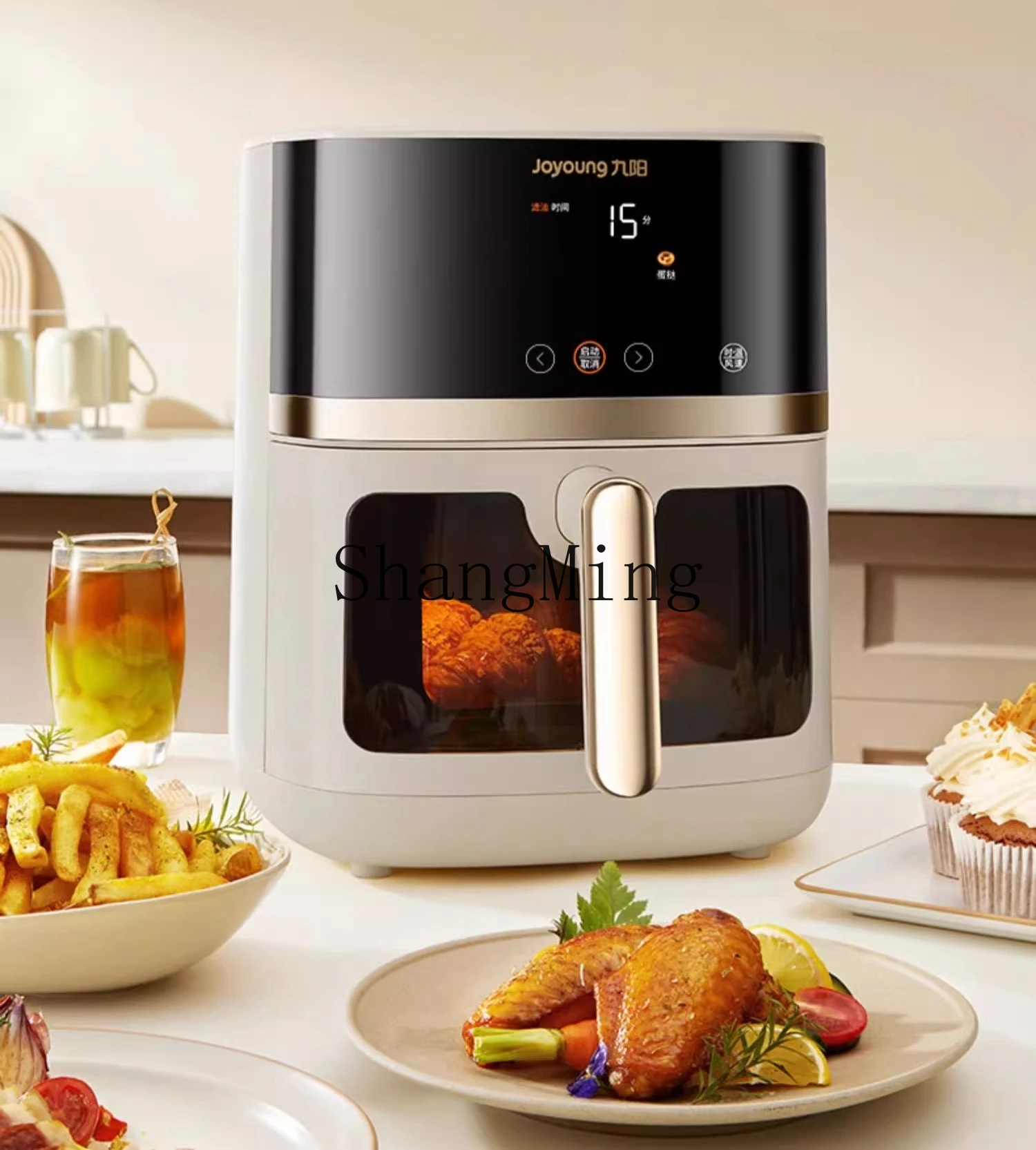 مقلاة كهربائية منزلية ذات سعة كبيرة من ZYY بدون دوران، ماكينة طهي فرن كهربائي متعددة الوظائف