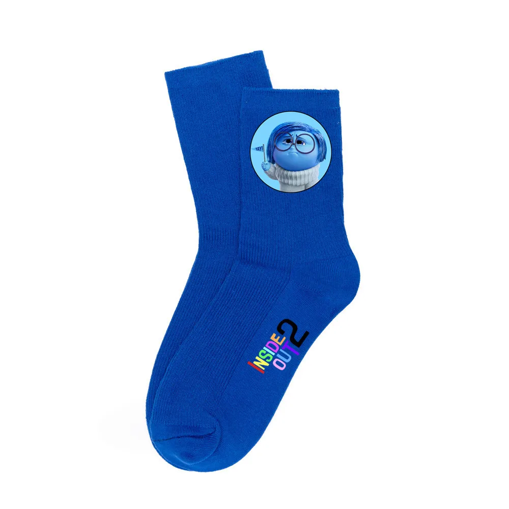 Chaussettes de dessin animé Disney à l'envers pour garçons et filles, bas longs décontractés, accessoires de mode mignons, cadeau