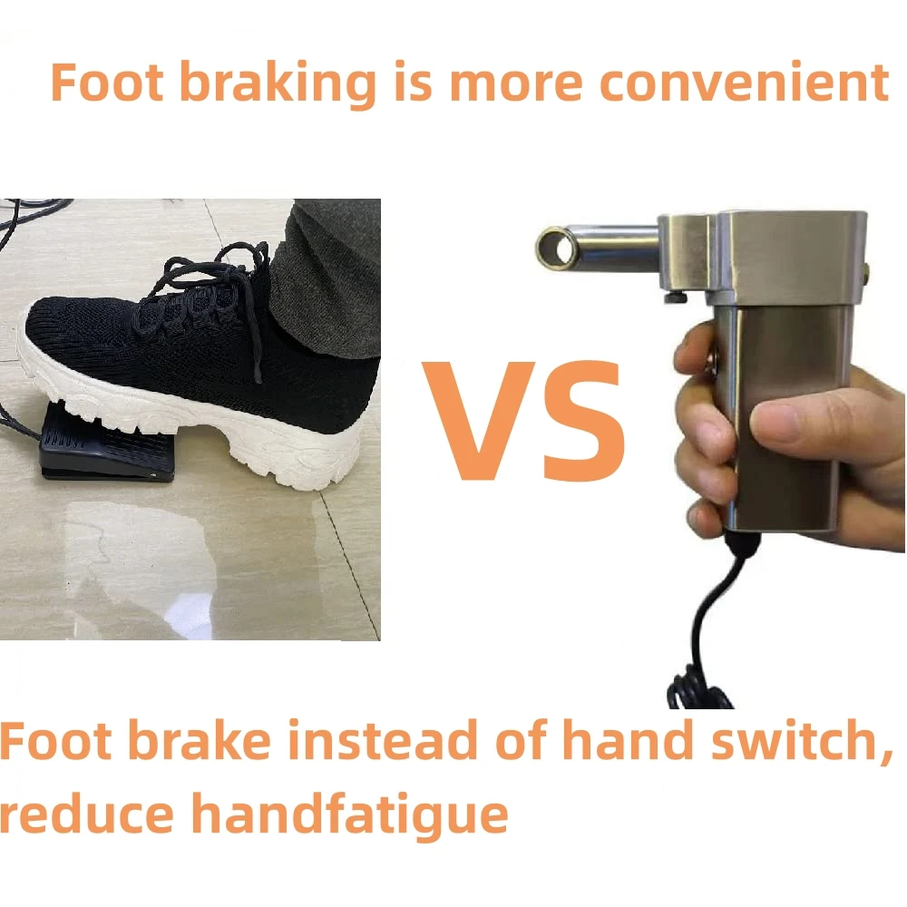 Nuovo aggiornamento Mini Footheld e macchina per dreadlocks portatile Intrecciatura all'uncinetto che fa macchina per dreadlock con 6 teste