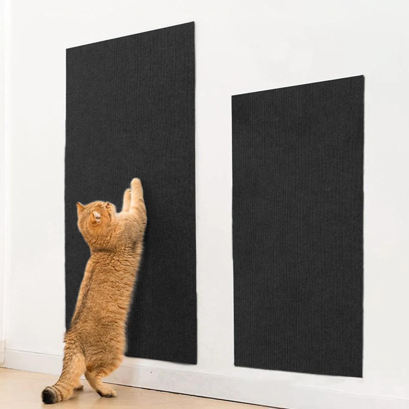 Cat Scratching Mat Cat Carpet with Self-Adhesive Trimmable Cat Scratching Post Carpet Cats Scratch Furniture Protector