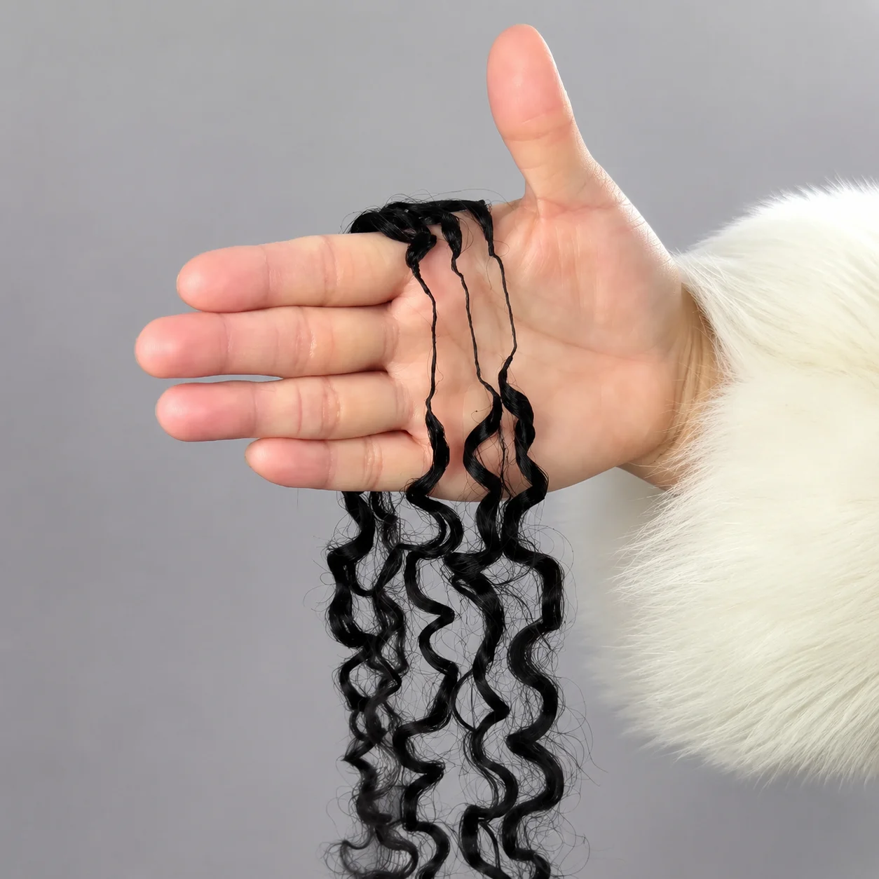 60g/60 Strands Lightweight 12A Pixie Curls Crochet Human Hair Miracle Knots Knotless Pre Separated Feather Crochet Small Spirals Soft Curly Hair Extensions For Ladies Braids Twist Styles