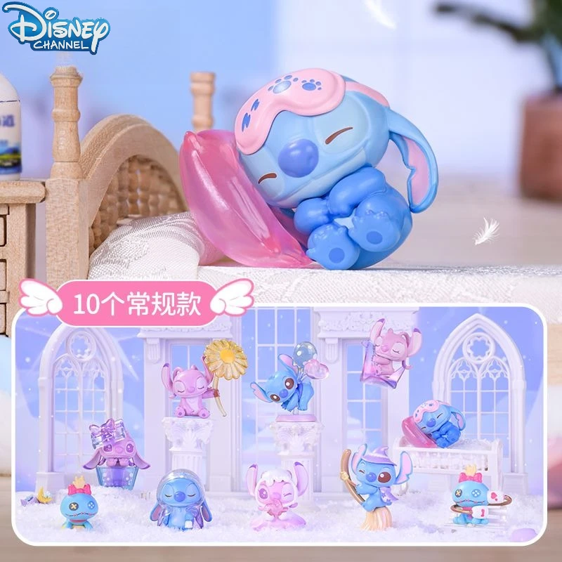 

Disney Stich Blind Bag Figurine Kawaii Anime Cartoon Printed Accessories Toy Figurine Office Bedroom Ornament Model Gift