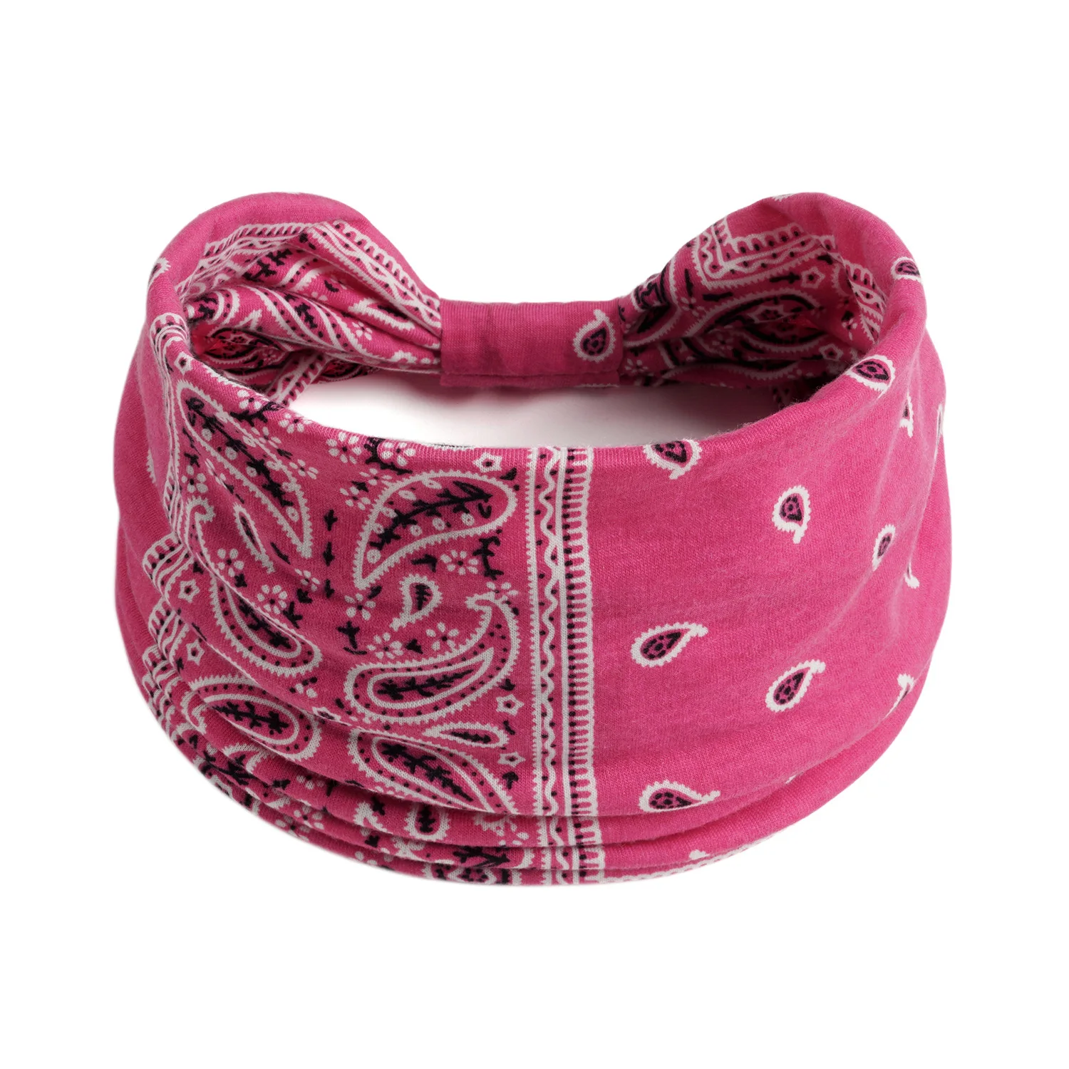 Damen-Stirnband, breit, um das Haar gewickelt, extra großes Kopftuch-Stirnband, für Yoga, Laufen, Schweißabsorption, Sport, elastisches Stirnband – Detail 16