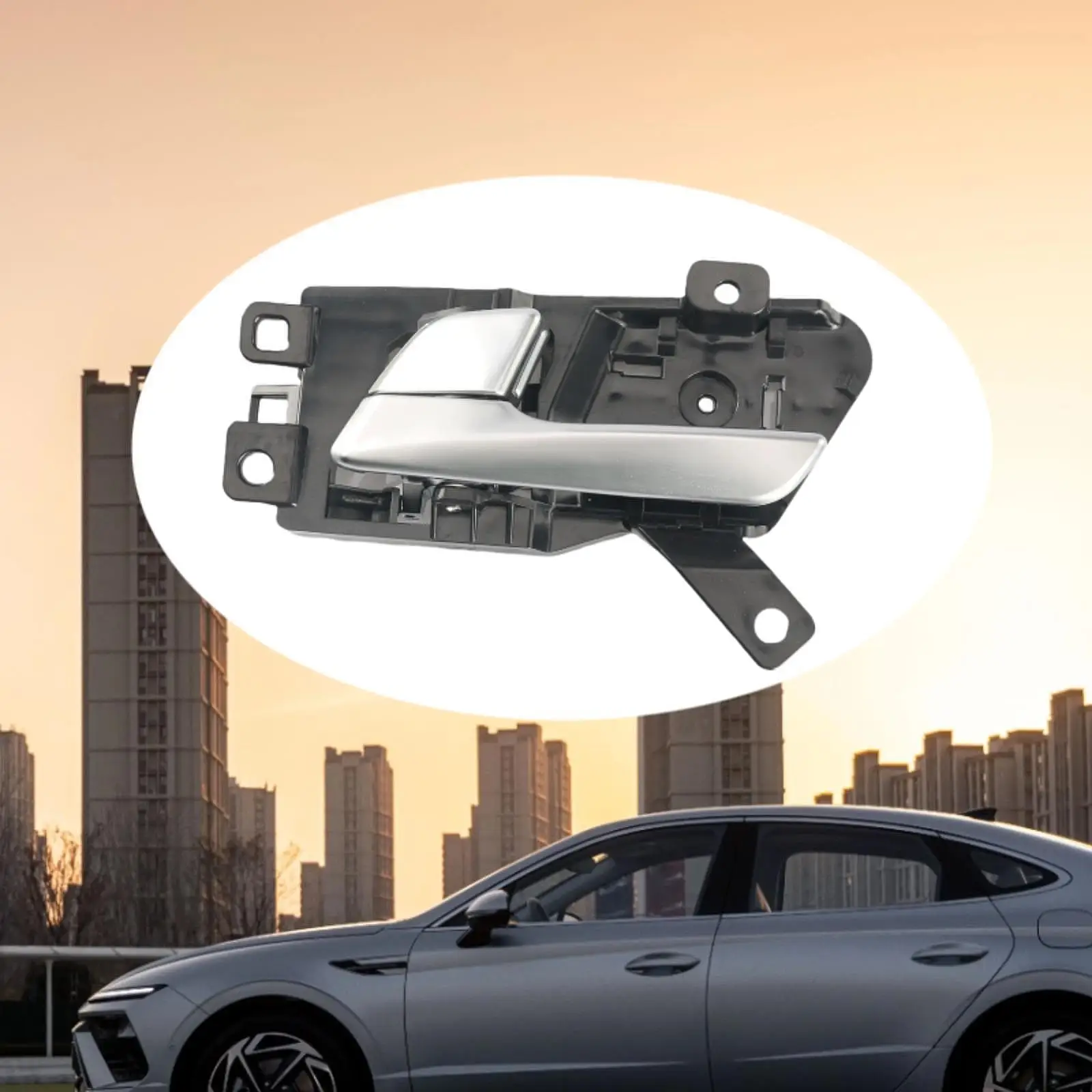 مقبض الباب الداخلي 82610-c1010 يستبدل مباشرة مقبض سهل التركيب انتزاع الملحقات اليسرى لشركة هيونداي سوناتا 2015 إلى 2017 #4