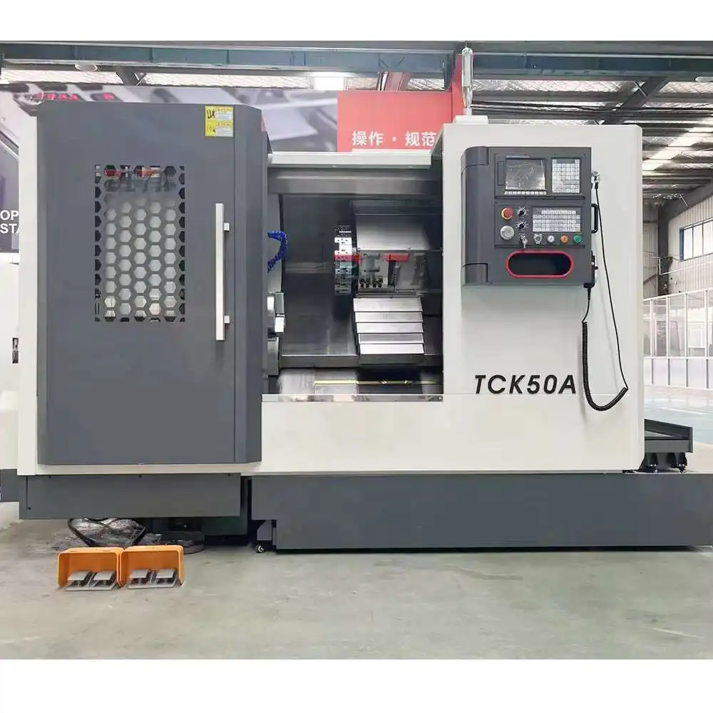 Tck50ax800 الثقيلة هاين سرير مائل برج مخرطة CNC تحول