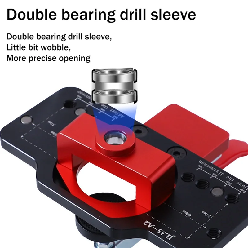 

Cabinet Hinge Jig Kit Hole Opener Tool 35Mm Fit For Face Frame Cabinet Cupboard Door Hinges