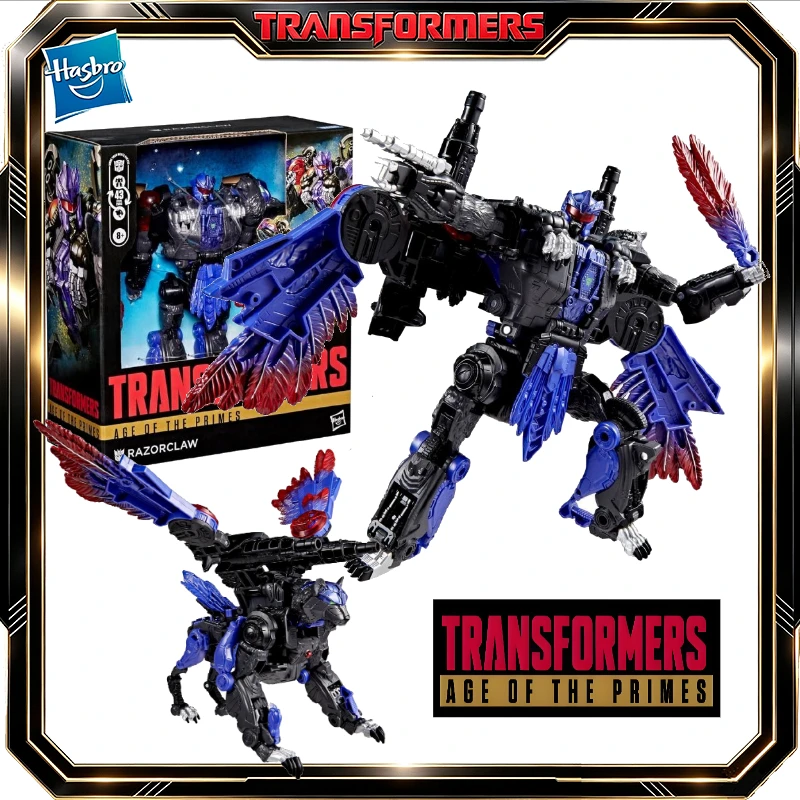 In-Stock Hasbro Classic Transformers Toy Age Of The Primes Leader Class Razorclaw Action Figures Robot Toys Collect Hobbies Gift