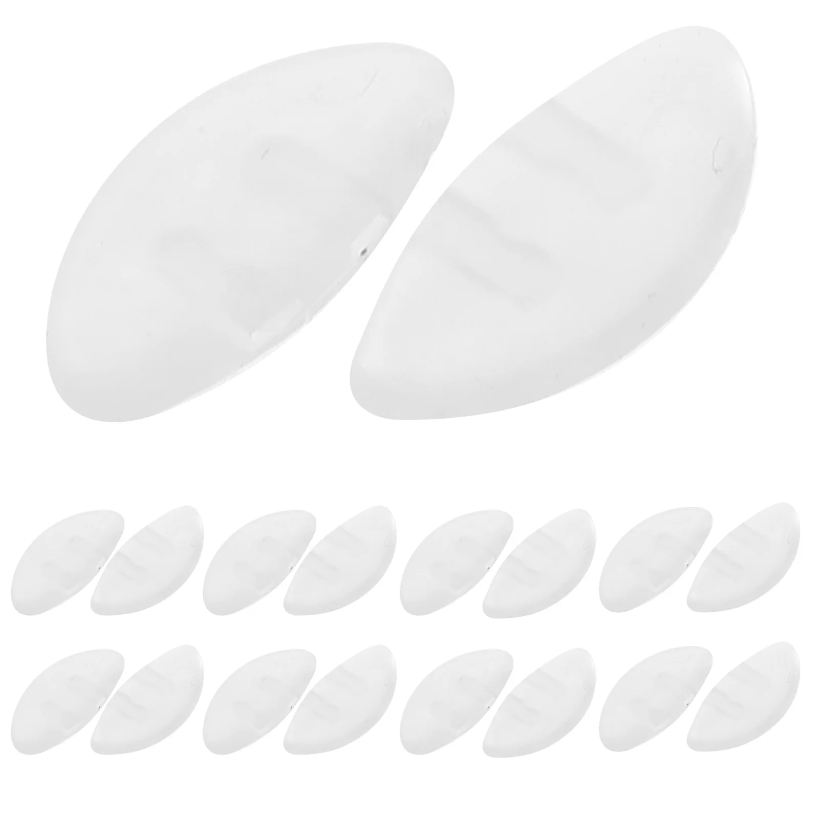 10Pairs Silicone Nose Pads Anti Slip Eyeglass Accessories Comfortable Durable Replacement Parts Glasses Nose Piece