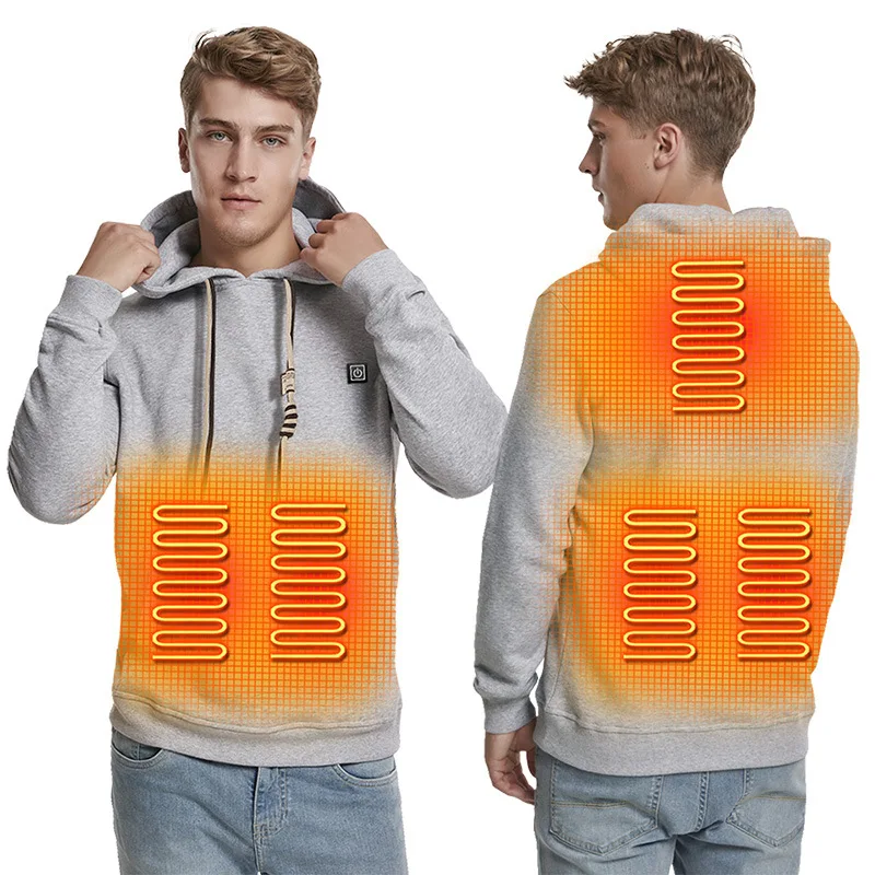 

Winter New Heating Sweater USBHeating Thermal Hooded