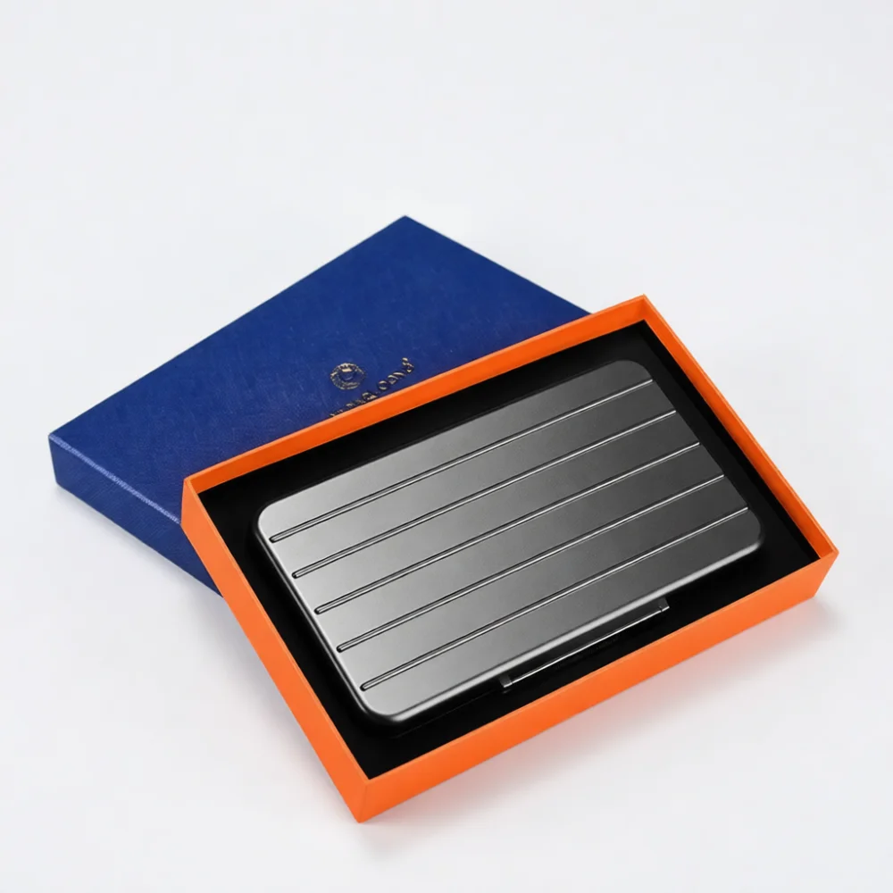 Durable Aluminum Cigar Case For CIGARLOONG Portable Humidor Box Cedar Wood Lining Travel Protective Pocket Storage Container
