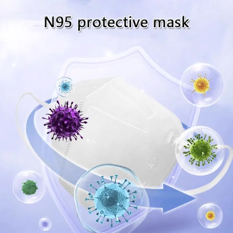 

N95 Dust Mask Disposable Protective Mask Hygienic Dust-proof Anti-droplet, Breathable and Non-stuffy 10 Pieces Protective Mask