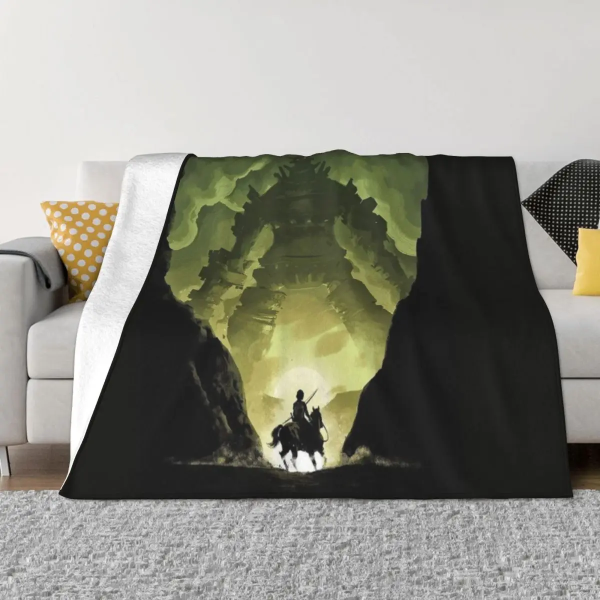 

Shadow Of The Colossus Throw Blanket Hairy Blankets Sofa Blanket Picnic Blanket