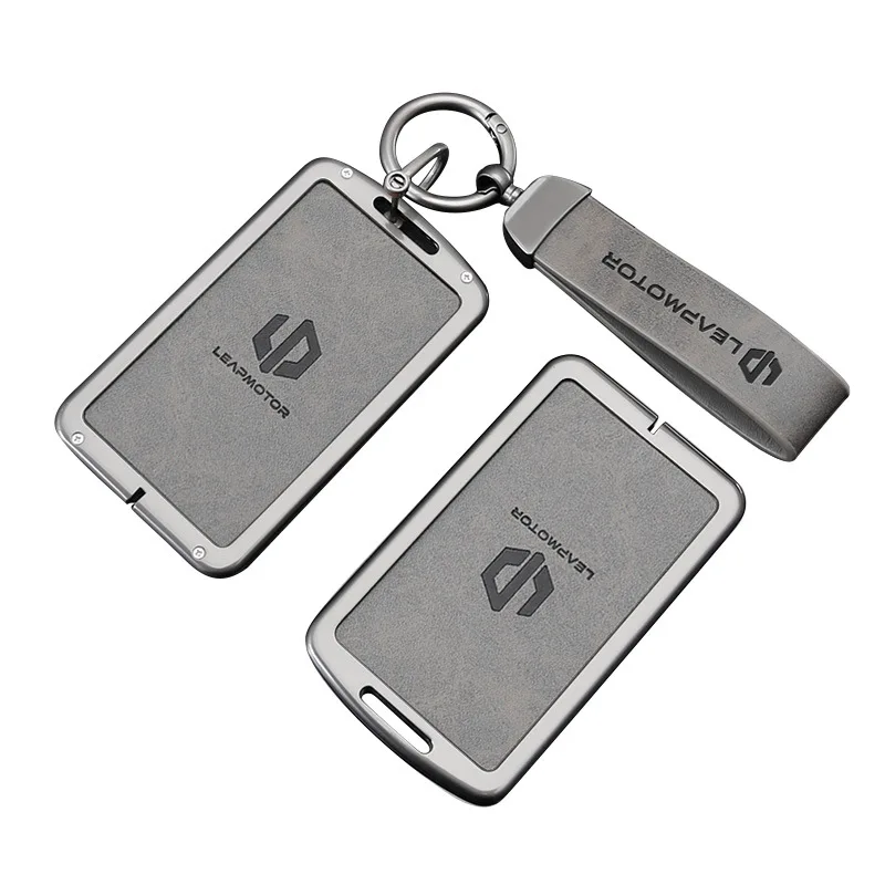 Auto-Schlüsselhülle aus Zinklegierung und Leder mit NFC-Funktion für Leapmotor LEAPMOTOR B01 C11 C16 C10 Schlüsselschutzgehäuse Zubehör – Detail 2