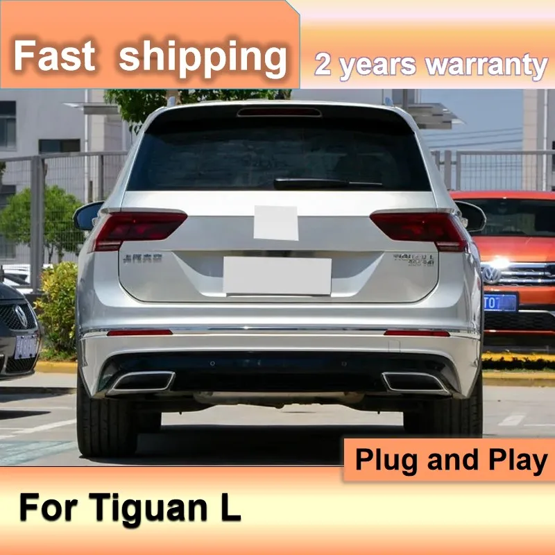 Car Accessories for VW Tiguan Tailight 2017-2021 Tiguan L Taillights DRL+Turn Signal+Brake+Fog+Reversing