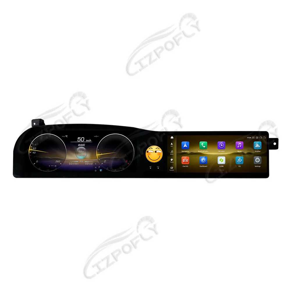 Lizpofly 3-in-1 Integrated LCD Dual Screen For Benz S Class W221 S250 2006 - 2013 Carplay Android Auto Player GPS Car Radio
