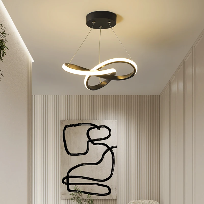 New Balcony Ceiling Chandelier Modern LED Simple Lustre Chandelier Basement Corridor Aisle Cloakroom 110-220V Home Lighting