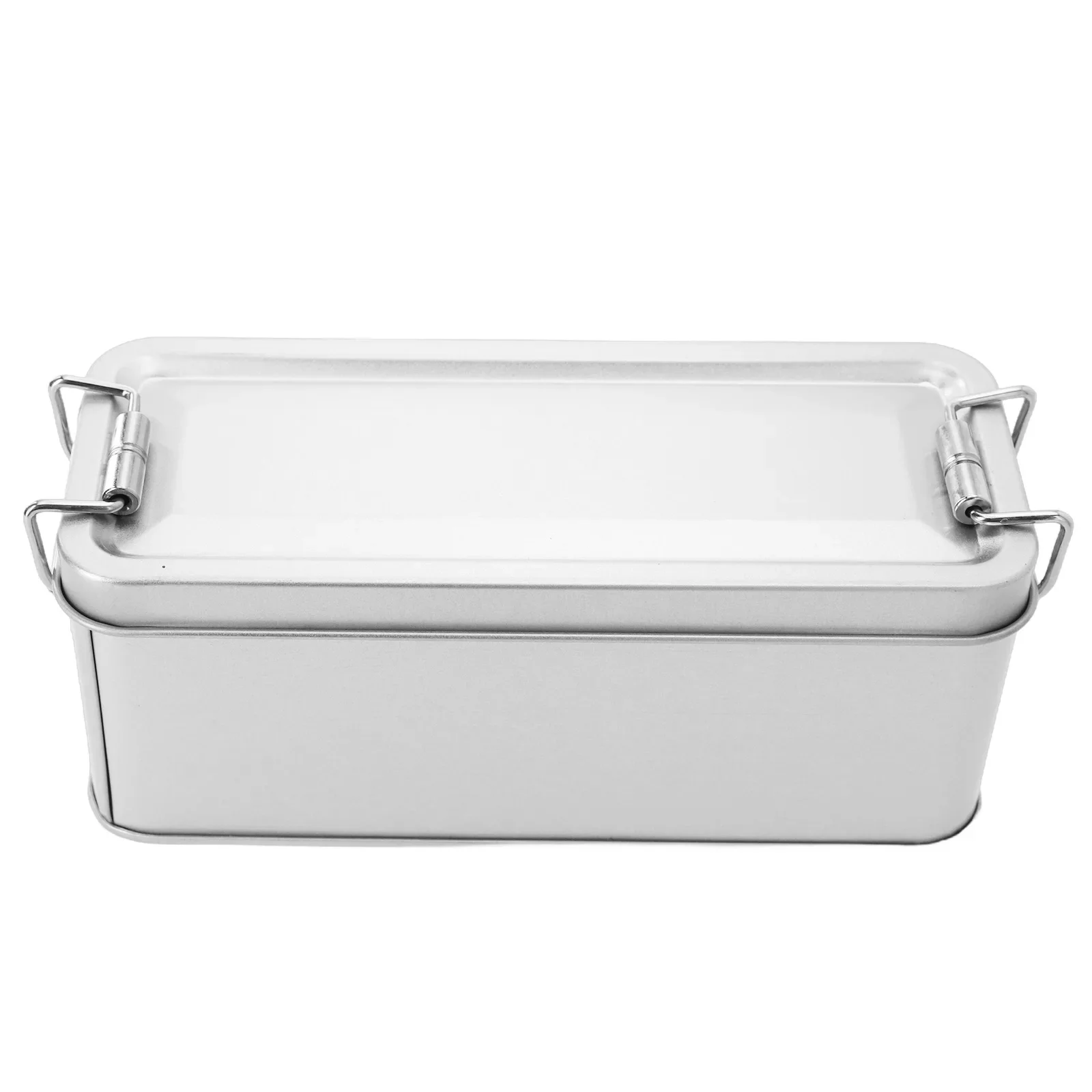 

Metal tin silver black flip top storage box tool box coin candy key business card storage box with lid food tin box storage jar