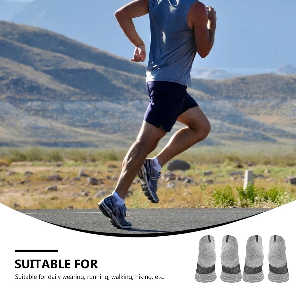 2 paires de chaussettes de course respirantes en coton, chaussettes de sport à haute élasticité, pratiques pour un usage quotidien, cyclisme, Jogging