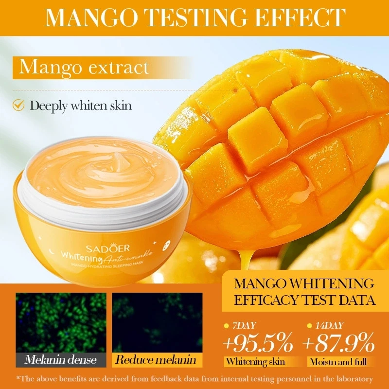 SADOER Fruit Sleeping Facial Masks Face skincare Moisturizing Whitening Anti Wrinkle Anti-aging Face Mask Skin Care