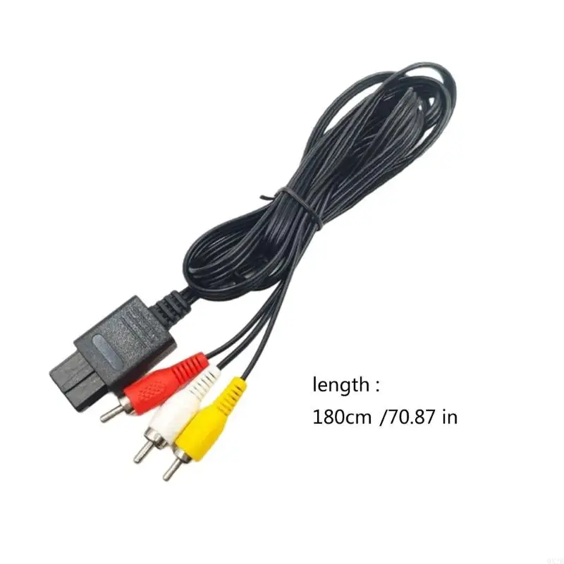 QX2B Plugs & Play Video Sound Cord 180 см. Композитный выходной кабель для игр N64