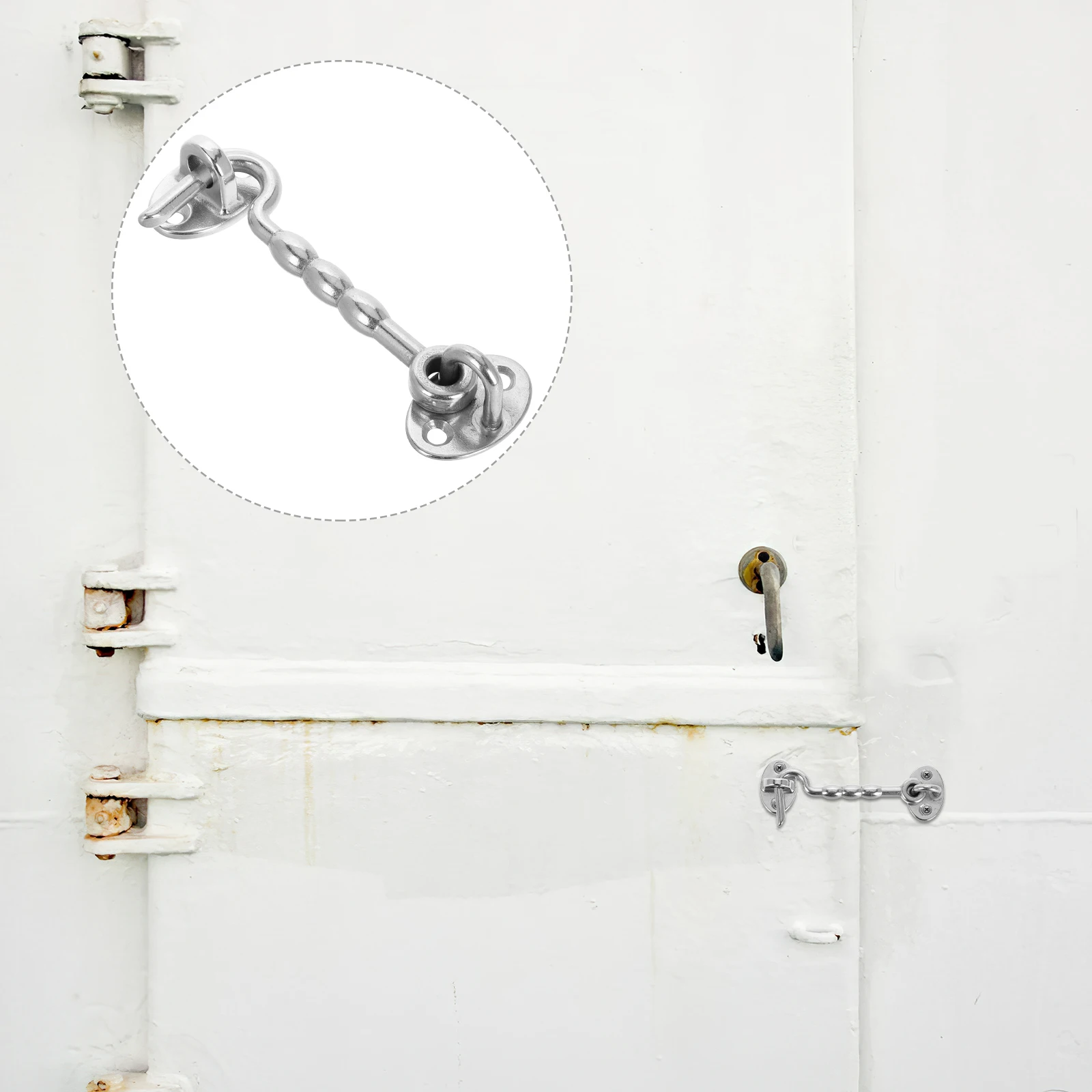

Stainless Steel Latch Windproof Door Lock For Windows Barn Rv Gate Marine Boat Cabin Heavy Duty