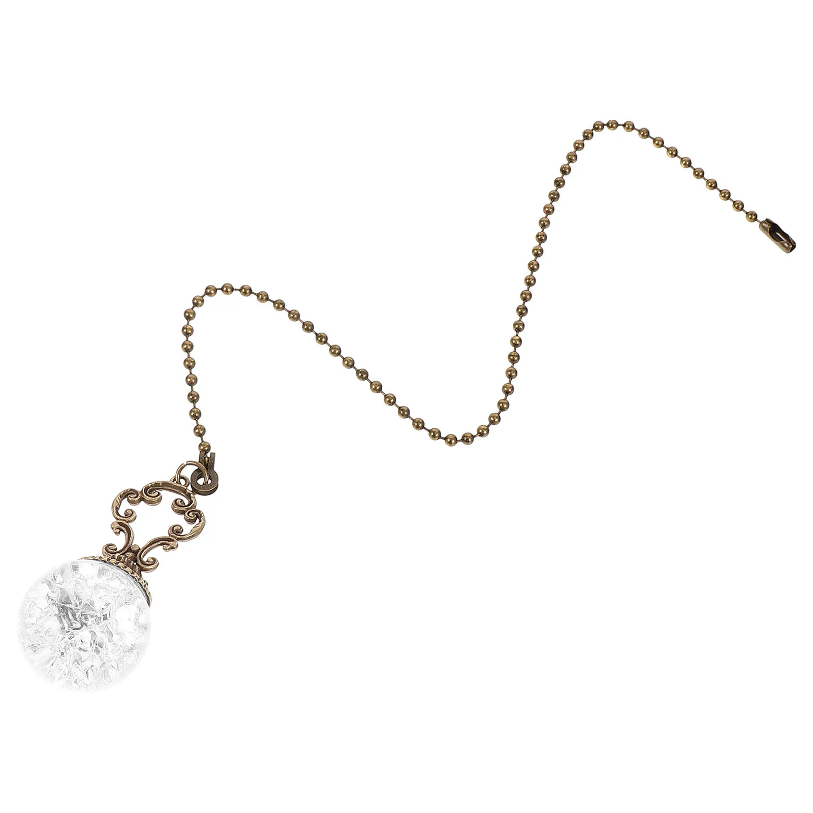 

Decorative Beaded Ceiling Fan Pull Chain Diamond Pendant Light Pulling Chain Extension for Home Office Cafe Ceiling Fan Pull