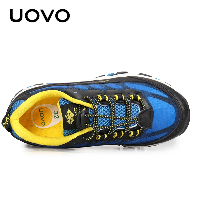 UOVO New Boys Sports All Year Children Outdoor Sneakers Breathable Kids Hiking Shoes Spring And Autumn Footwear Eur #32-38