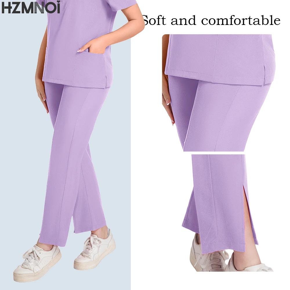 อุปกรณ์เสริมพยาบาลขัดชุดผู้หญิง SLIM FIT เครื่องแบบทางการแพทย์ทันตกรรมคลินิก Workwear โรงพยาบาลผ่าตัดเสื้อผ้า Veterinary ชุด