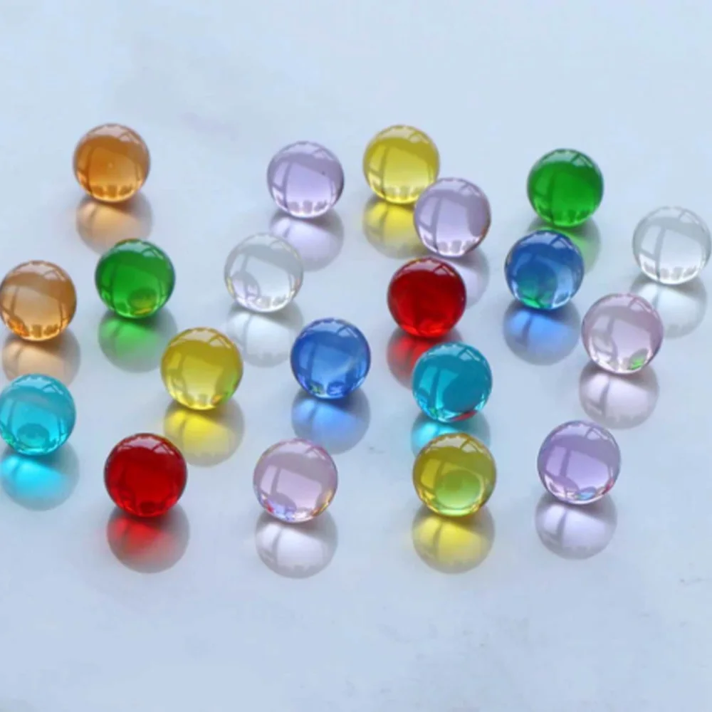 

Dia 20mm Solid Color Glass Balls Crystal Ball Transparent Decoration Fish Tank Aquarium DIY Game Art Pieces Ornament Glass Balls