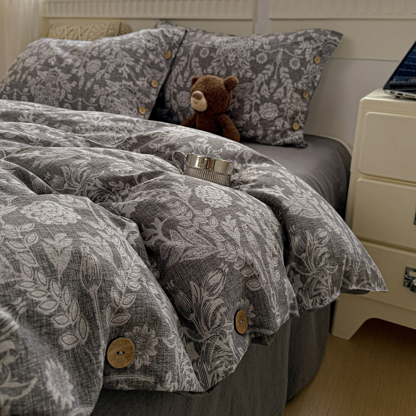Ins Prinzessin Bettwäsche Set Einfache Floral Bettbezug Kissenbezüge Flache Blatt Einzel Twin Doppel Queen Size Wohnkultur Bettwäsche Set – Detail 7