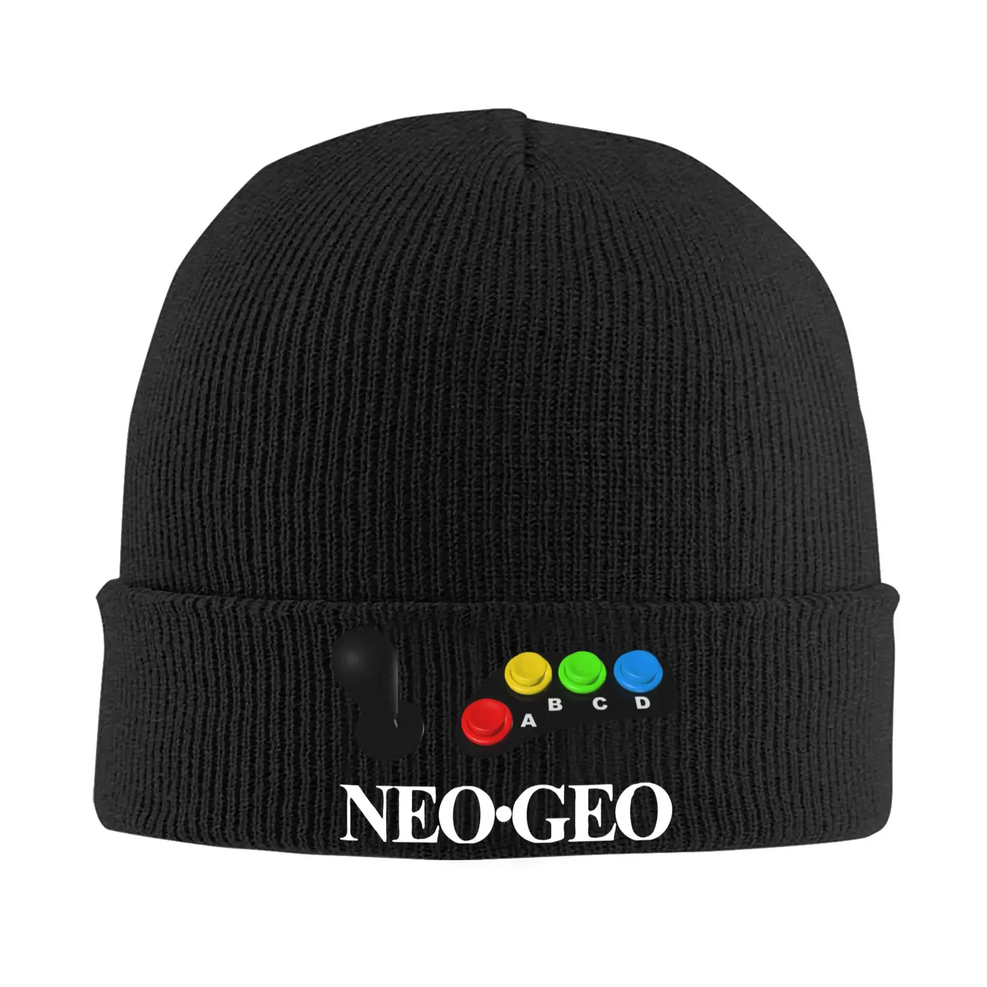 Neo Geo Arcade Knitted Hat Women's Men's Beanies Autumn Winter Hats Acrylic Game Warm Melon Cap