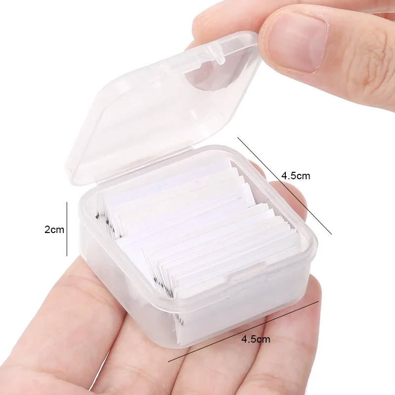 40 Pcs/Box Reusable Self-Adhesive Glue-Free Eyelash Glue Strip False Eyelashes Makeup Tools Eyelashes Extension Hypoallergenic