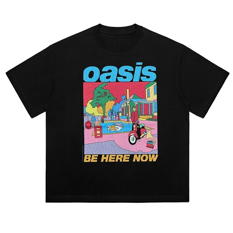 

OASIS — уличная одежда в стиле британского рок, футболки с короткими рукавами для мужчин и женщин, элитная роскошь для мужчин и женщин, топ Y2k