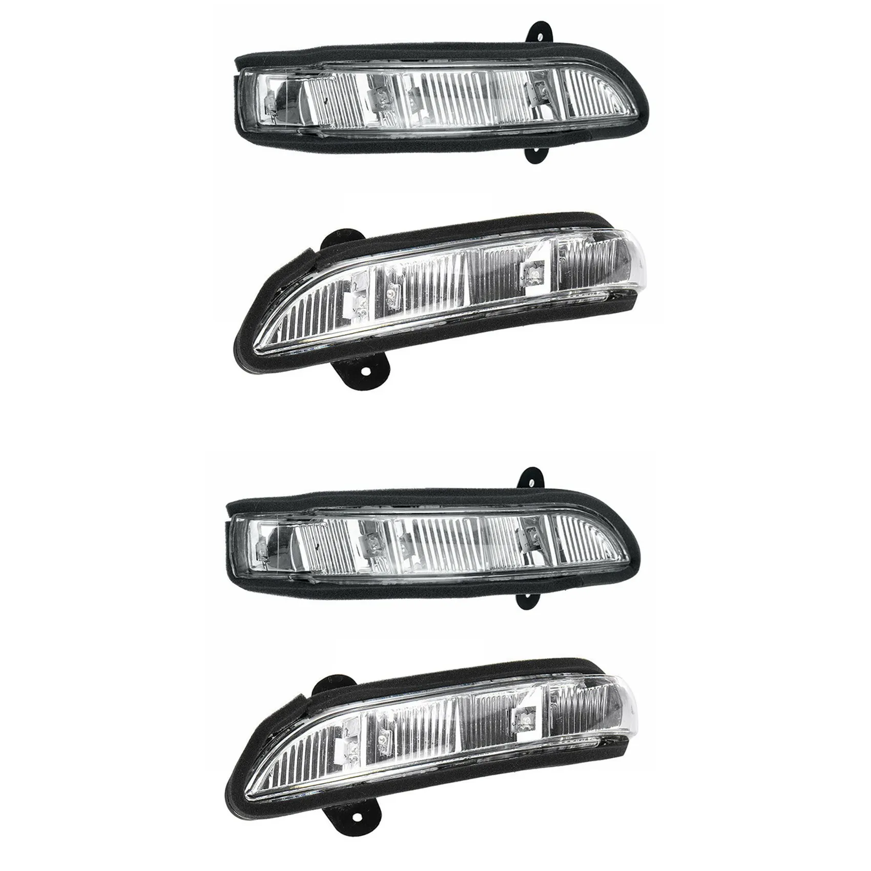 

4x Car Front LH + RH Door Mirror Turn Signal Light for Mercedes W211 W221 07-10 A2198200521 A2198200621