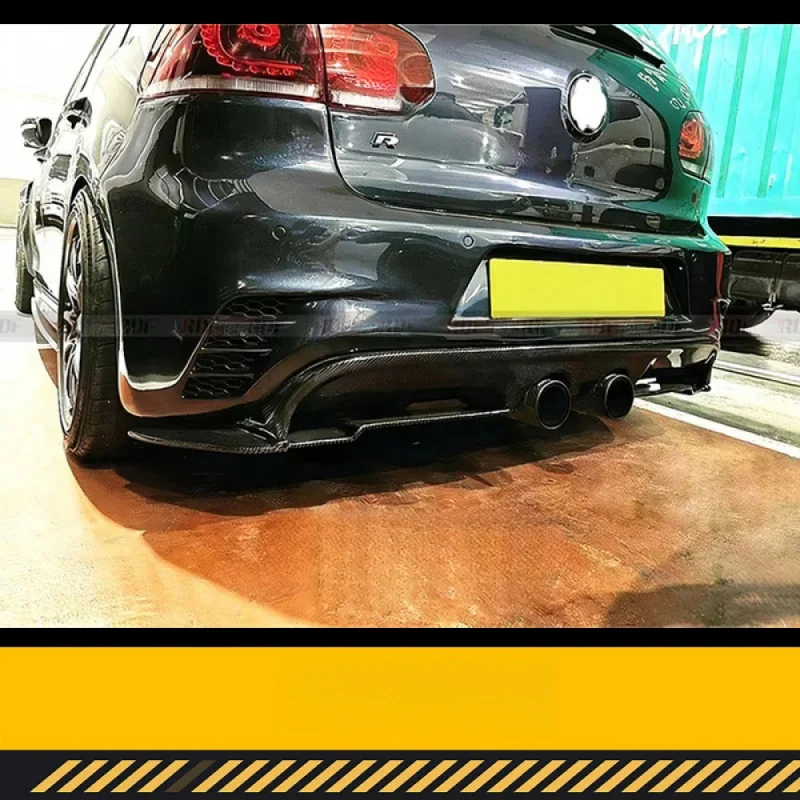 

Высококачественный тюнинг-диффузор REVOZP из модифицированного углеродного волокна для заднего бампера автомобиля, подходит для 6 6 R20 R