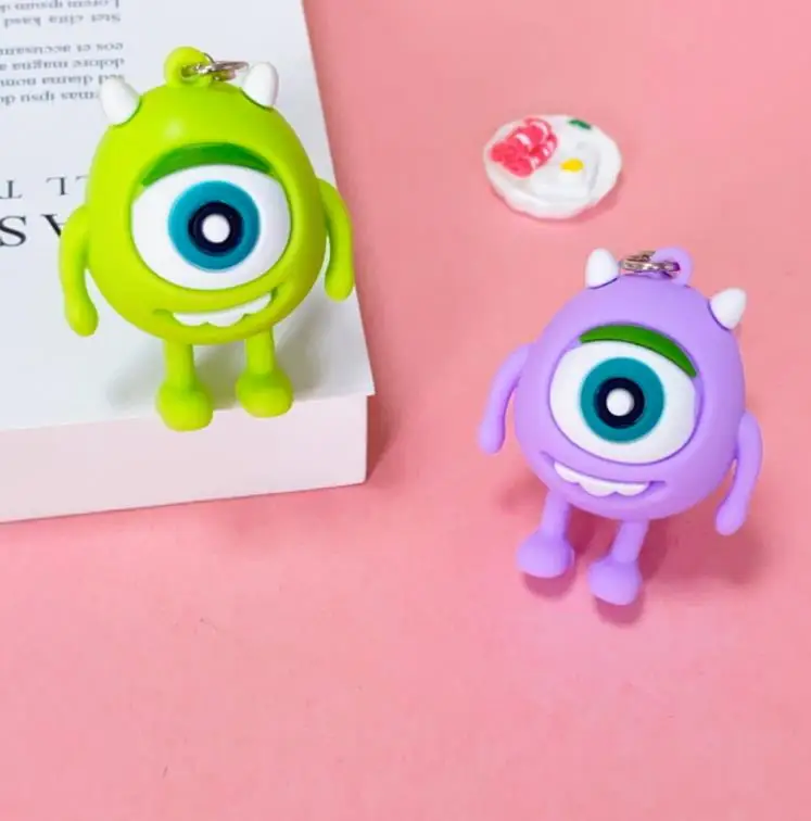 Creative drop glue big eyes Keychain trend cartoon schoolbag shoes and clothing accessories pendant