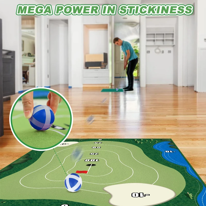 Adult Kids Indoor Golf Game Golf Course Casual Golf Game Set