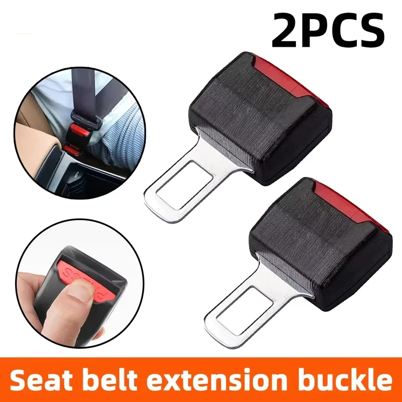 

YONGRUNC 2PCS Seat Belt Extension Buckle General Motors Seat Belt Extender Adapter Seat Belt Clip Extension Plug Buckle Auto Par