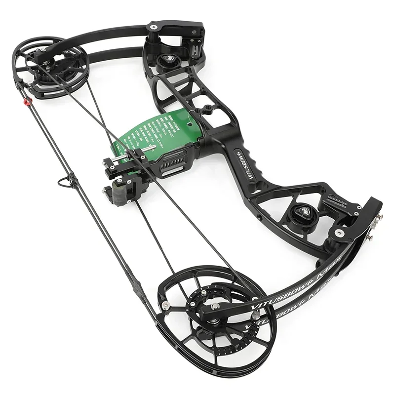 30-80lbs Compound Bow Dual-use Shooting Arrow and Steel Ball High Speed 340/465 FPS Archery Bow,Left/Right Hand Hunting Target