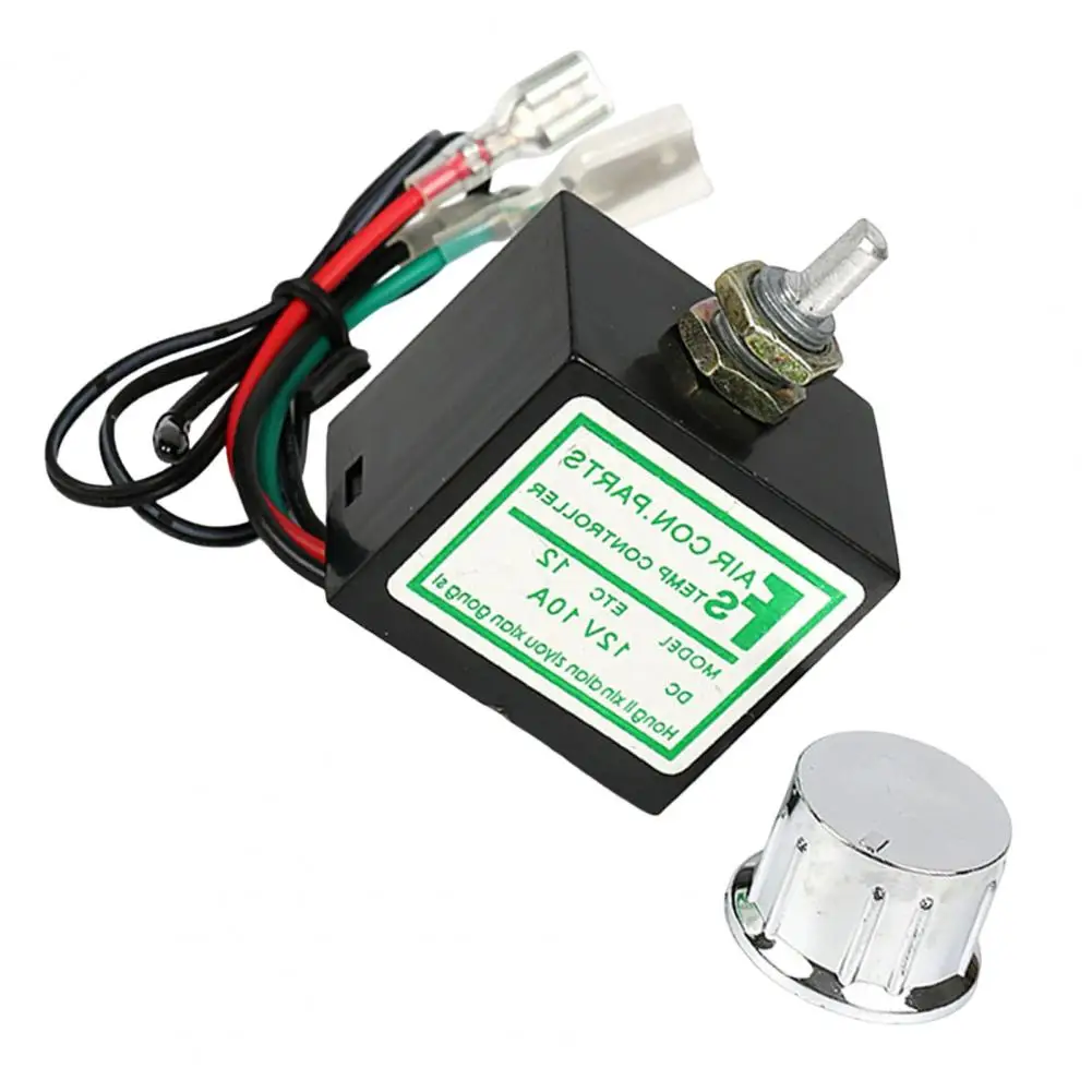 AC Thermostat Controller  Practical Heat-resistant Anti-Corrosion  12V/24V 10A Car A/C Temperature Switch for Car