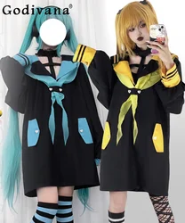 Japanese Patchwork Mid-Length Long Sleeve Pullover Women Gothic Loose Slim Kawaii Sweatshirts Coat Autumn Y2k Harajuku Clothes